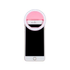 Anneau Led pour Selfie à clipser Rose