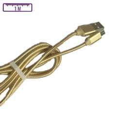 Câble Métal USB-A vers Micro-USB 1M Or (Compatible)