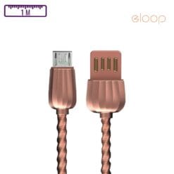 Câble USB-A vers Micro-USB 1M Rose Eloop