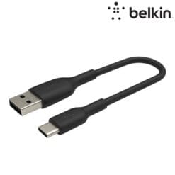 Câble USB-A vers USB-C (15W) 15CM Noir BELKIN (Officiel)