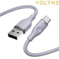 Câble USB-A vers USB-C (60W) 1.8m Gris VOLTME (Officiel)