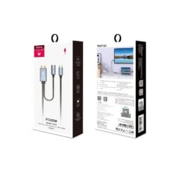 Câble USB-C vers HDMI (65W) Fast Charge 2M Gris TOTU