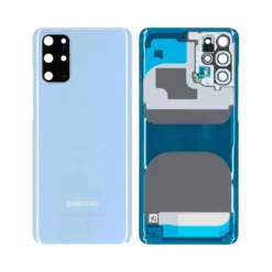 Vitre arrière + vitre caméra bleu Samsung Galaxy S20 Plus  G985F (Officiel)