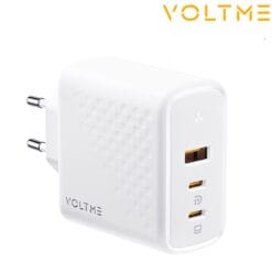 Chargeur Revo 100 USB-C + USB-C + USB-A 100W Blanc VOLTME