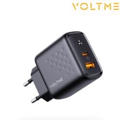 Chargeur Revo 45 Duo USB-A + USB-C 45W Noir VOLTME