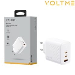 Chargeur Revo 65 USB-C + USB-C + USB-A 65W Blanc VOLTME