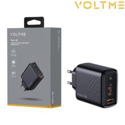 Chargeur Revo 65 USB-C + USB-C + USB-A 65W Noir VOLTME