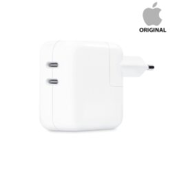 Chargeur double port USB-C  35 W Apple Banc (Officiel) avec Boite