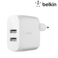 Chargeur secteur avec 2 ports USB-A (24 W) Blanc (Officiel) BELKIN