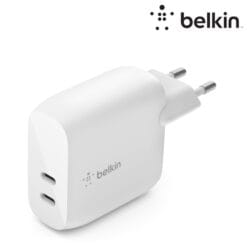Chargeur secteur avec 2 ports USB-C PD (40 W) Blanc (Officiel) BELKIN