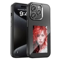 Coque Noire NFC avec écran iPhone 12/12 Pro