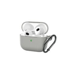 Coque de protection en silicone Grise pour Airpod 3ième Génération