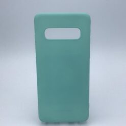 Coque en silicone pour Samsung Galaxy S10 (G973F) Vert clair