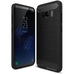 Coque souple carbone Samsung S8 plus - Noir