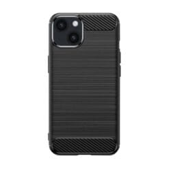 Coque souple carbone iPhone 14 Plus - Noire
