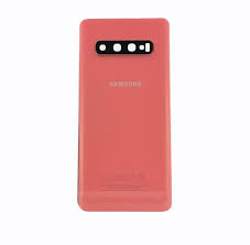 Vitre Arrière + Lentille Caméra Orange Samsung Galaxy S10 (Compatible)