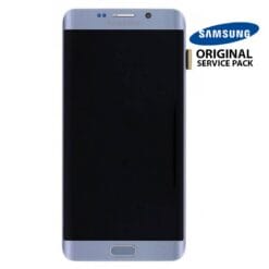 Ecran LCD + Vitre Tactile Bleu Corail Samsung Galaxy S7 edge G935F (officiel)