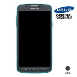 Ecran LCD + Vitre Tactile + Châssis  Samsung Galaxy S4 Active I9295 Gris (Officiel)