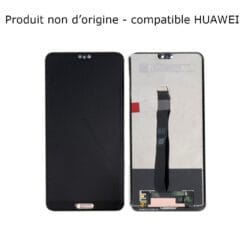Ecran LCD + Vitre Tactile (Sans Châssis) Noir Huawei P20 (Compatible)