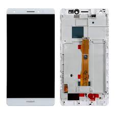 Ecran LCD + Vitre Tactile (avec châssis) Blanc Huawei Mate S (Compatible)