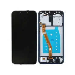 Ecran LCD + Vitre Tactile (avec châssis) Bleu Huawei Mate 20 Lite (Compatible)