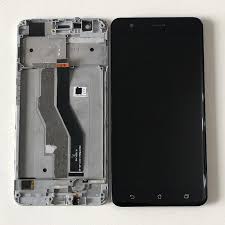 Ecran LCD + Vitre Tactile (avec châssis) Noir Asus Zenfone 3 Zoom (ZE553KL) (Compatible)