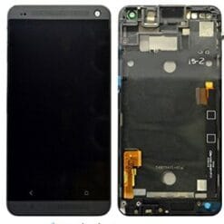 Ecran LCD + Vitre Tactile (avec châssis) Noir HTC One M8 (Compatible)