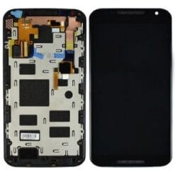 Ecran LCD + Vitre Tactile (avec châssis) Noir Motorola Moto X 2nde génération (XT1092) (Compatible)