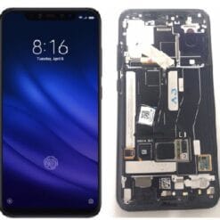 Ecran LCD + Vitre Tactile (avec châssis) Noir Xiaomi Mi8 Pro (Compatible)