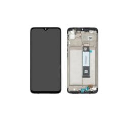 Ecran LCD + Vitre Tactile (avec châssis) Noir Xiaomi Redmi 9T / Poco M2 / Poco M3 (Compatible)