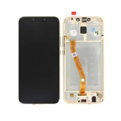 Ecran LCD + Vitre Tactile (avec châssis) Or Huawei Mate 20 Lite (Compatible)