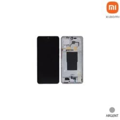 Ecran LCD + Vitre Tactile (avec châssis) argent Xiaomi  12 T Pro (officiel)