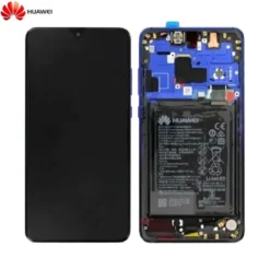 Ecran LCD + Vitre Tactile (avec châssis) + batterie Huawei Ascend Mate 20 Twilight (officiel)