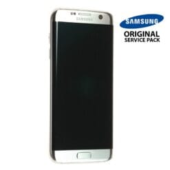 Ecran LCD + Vitre tactile Argent Samsung S7 Edge G935F (officiel)