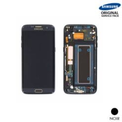 Ecran LCD + Vitre tactile Noir Samsung S7 Edge G935F (officiel)