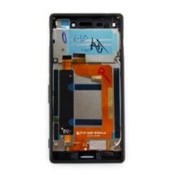 Ecran LCD + Vitre tactile Noire + Châssis noir Sony Xperia M4 Aqua E2303 (officiel)