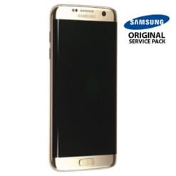 Ecran LCD + Vitre tactile Or Samsung S7 Edge G935F (officiel)