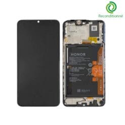 Ecran LCD + Vitre tactile (avec châssis) Noir Honor X7a (Reconditionné)