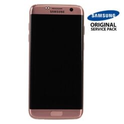 Ecran LCD et Vitre Tactile Or Rose Samsung S7 Edge G935F (officiel)