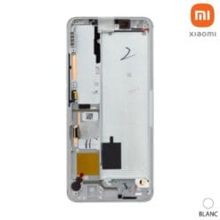 Ecran LCD + vitre tactile + châssis Blanc Glacier Xiaomi Mi Note 10 / Mi Note 10 Pro (officiel)