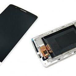Ecran LCD + vitre tactile + châssis LG G3 D855 Blanc (officiel)