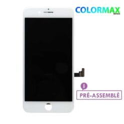 Ecran Colormax LCD + Vitre Tactile + Adhésif iphone 8 Plus Blanc