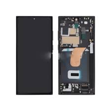Ecran OLED + Vitre Tactile + Châssis Noir Samsung Galaxy S23 Ultra S918B S918B,DS S918U S918U1 S918W S918N S91 (Compatible)