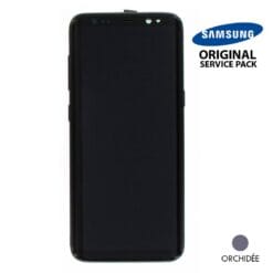 Ecran OLED + Vitre Tactile + châssis Orchidée Samsung Galaxy S8 G950F (officiel)