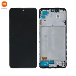 Ecran Oled + Vitre Tactile (avec châssis) Noir Xiaomi Redmi Note 10 4G / Redmi Note 10S (Reconditionné)