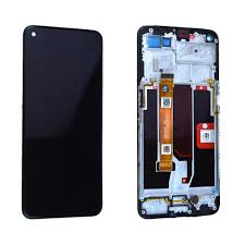 Ecran LCD + vitre tactile + Châssis Noir Oppo A54 S (Officiel)