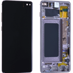 Ecran OLED + Vitre Tactile + châssis blanc rosé céramique  Samsung Galaxy S10 Plus G975F (officiel)