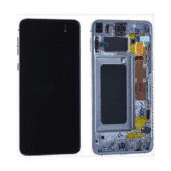 Ecran OLED + Vitre Tactile + châssis Blanc Samsung Galaxy S10 E G970F (officiel)