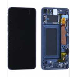 Ecran OLED + Vitre Tactile + châssis noir Samsung Galaxy S10 E G970F (officiel)