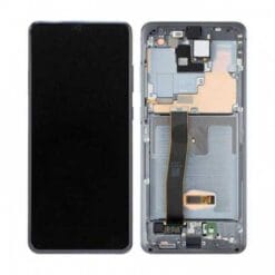 Ecran OLED + Vitre Tactile + Châssis Blanc Samsung Galaxy S20 Ultra G988 G988U G988U1 G9880 G988B,DS G9888N G98 (officiel)